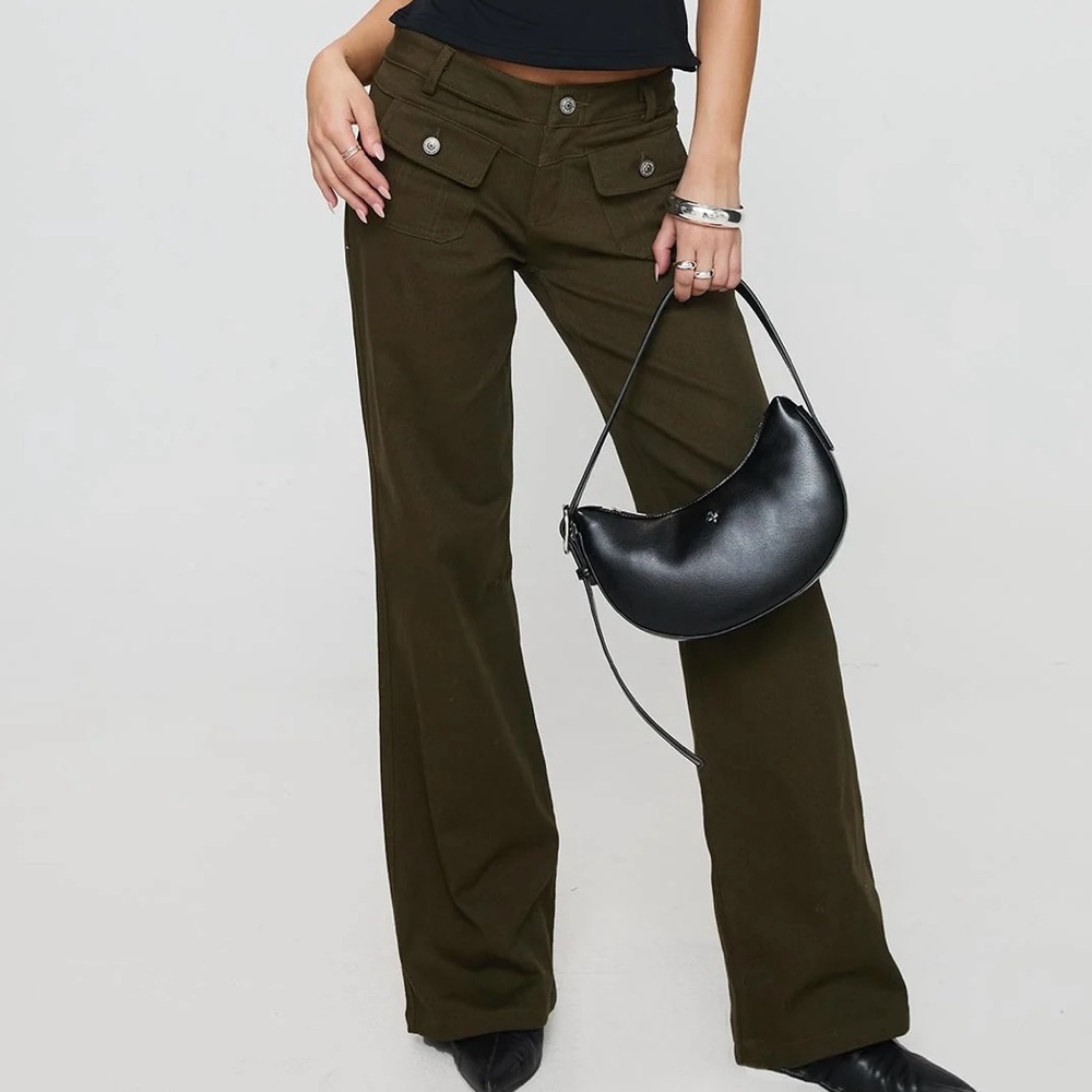NWT Princess Polly Benicale Low Rise Cargo Wide-Leg Pants